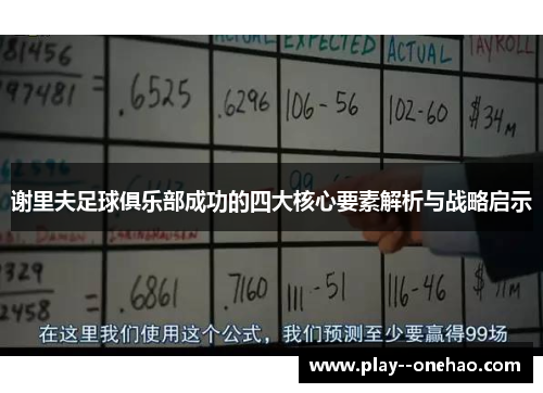 谢里夫足球俱乐部成功的四大核心要素解析与战略启示